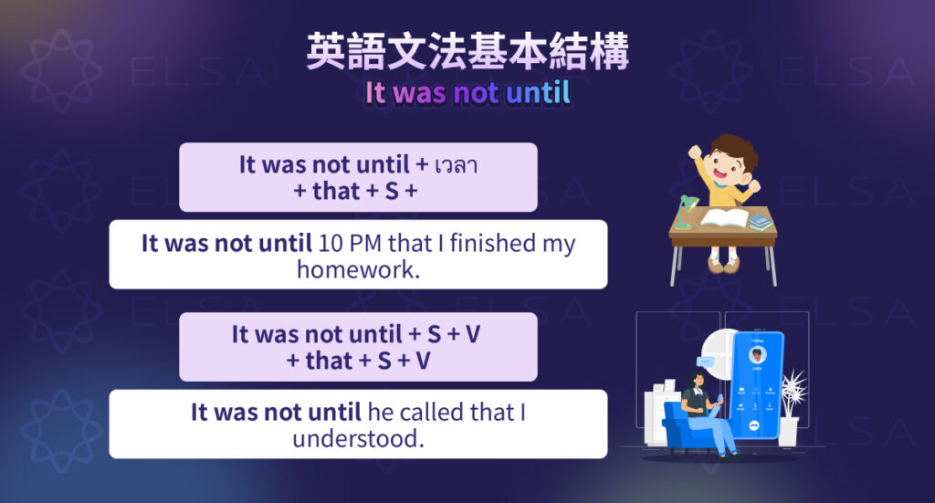 It was not until 用法