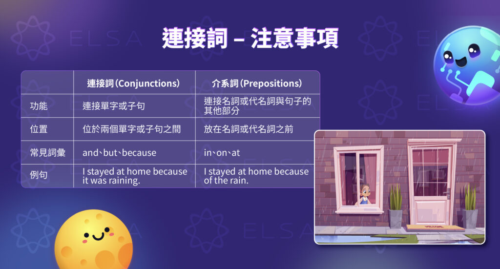 區分連接詞 介系詞