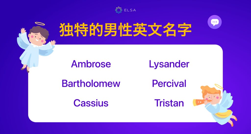 独特的英文名男