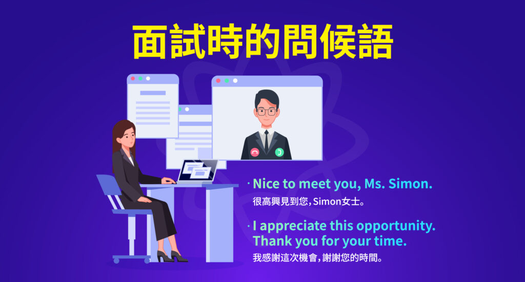 面試英語問候語範例