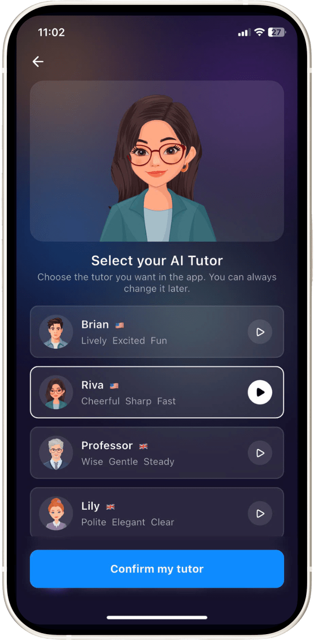 用你喜愛的 AI 家教語音學習英語